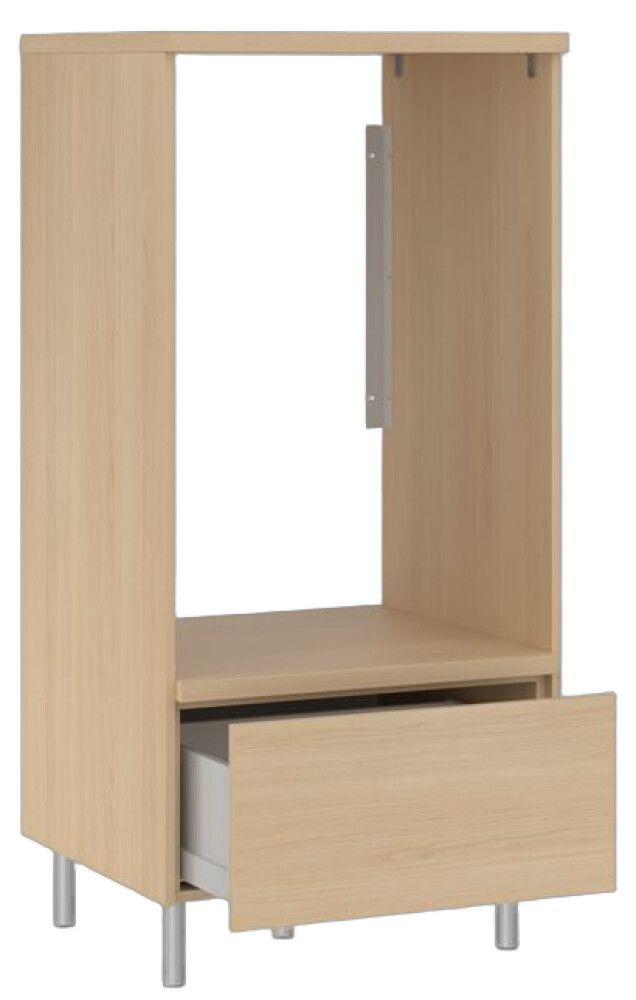 Pesukonekaappi Temal Ergo Single vaalea tammi 65 x 60 x 128,5 cm