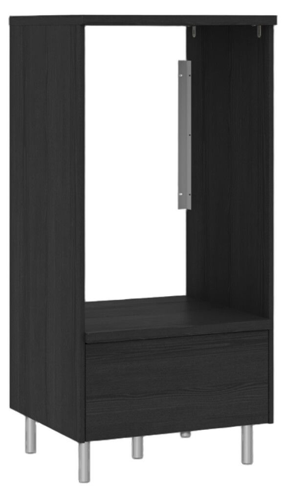 Pesukonekaappi Temal Ergo Single musta puu 65 x 60 x 128,5 cm