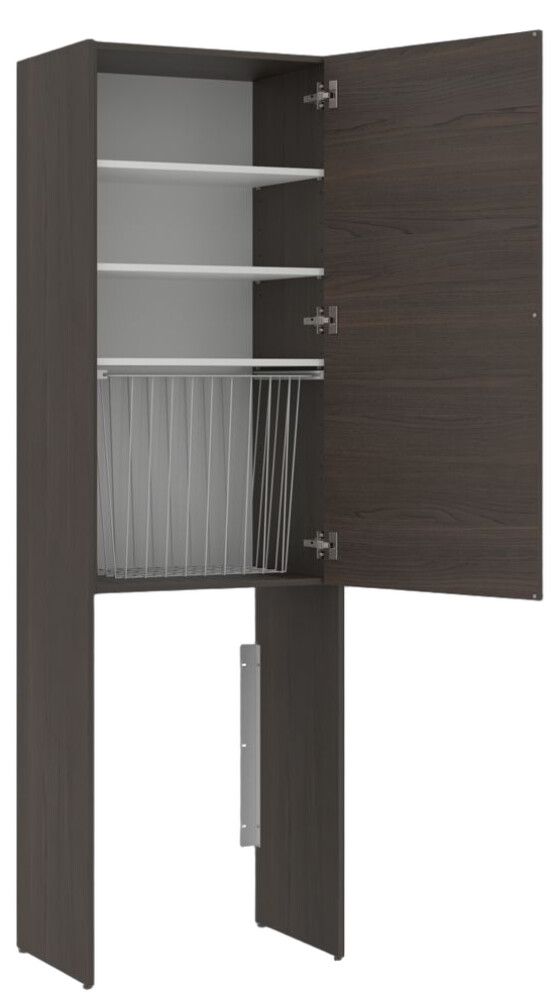 Pesukonekaappi Temal Ergo Storage ruskea saarni 60 x 43 x 210,8 cm