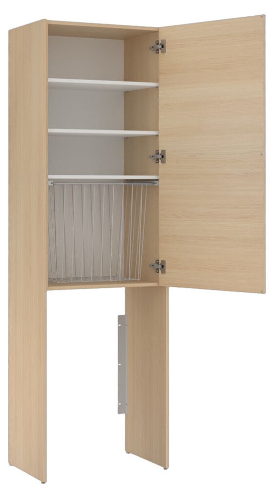 Pesukonekaappi Temal Ergo Store vaalea tammi 60 x 48 x 210,8 cm