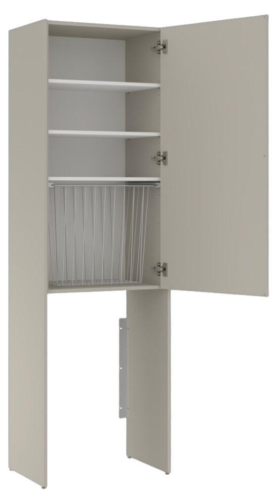 Pesukonekaappi Temal Ergo Store matta greige 60 x 48 x 210,8 cm