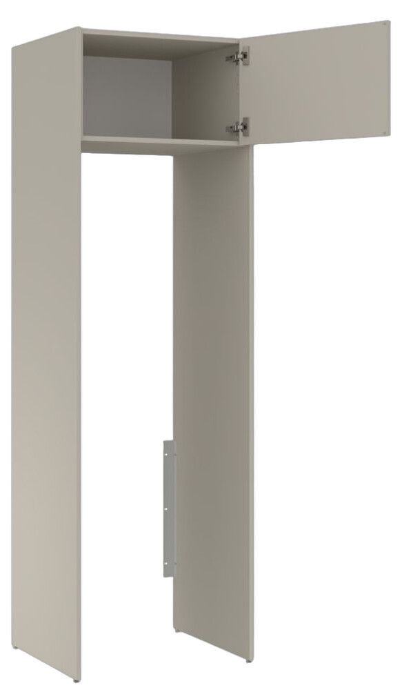 Pesukonekaappi Temal Ergo Tower matta greige 60 x 58 x 210,8 cm
