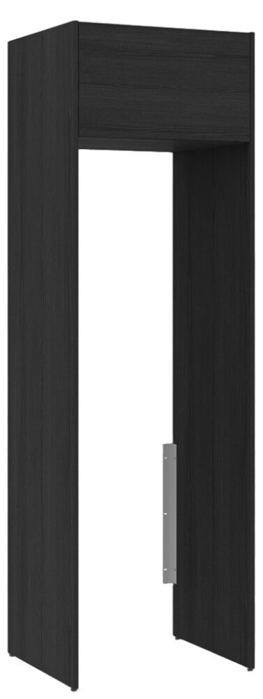 Pesukonekaappi Temal Ergo Tower musta puu 60 x 58 x 210,8 cm