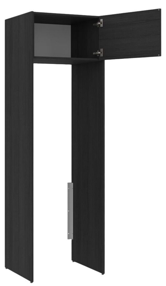 Pesukonekaappi Temal Ergo Tower musta puu 60 x 58 x 210,8 cm