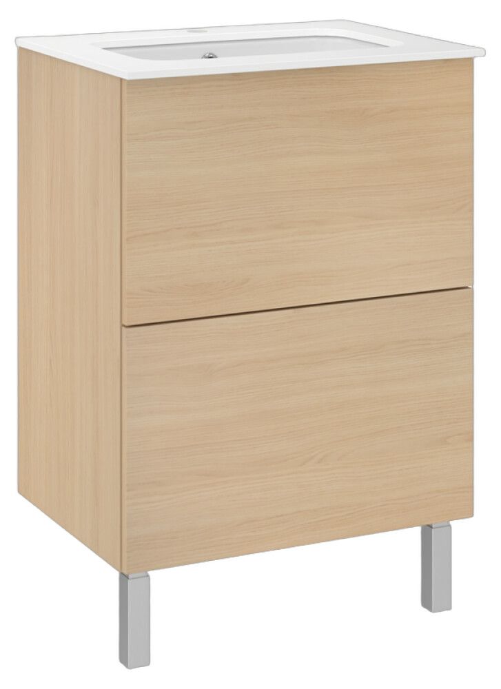 Allaskaappi Temal Ilona 1 vaalea tammi 61 x 45 x 90 cm