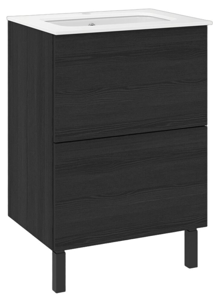 Allaskaappi Temal Ilona 1 musta puu 61 x 45 x 90 cm