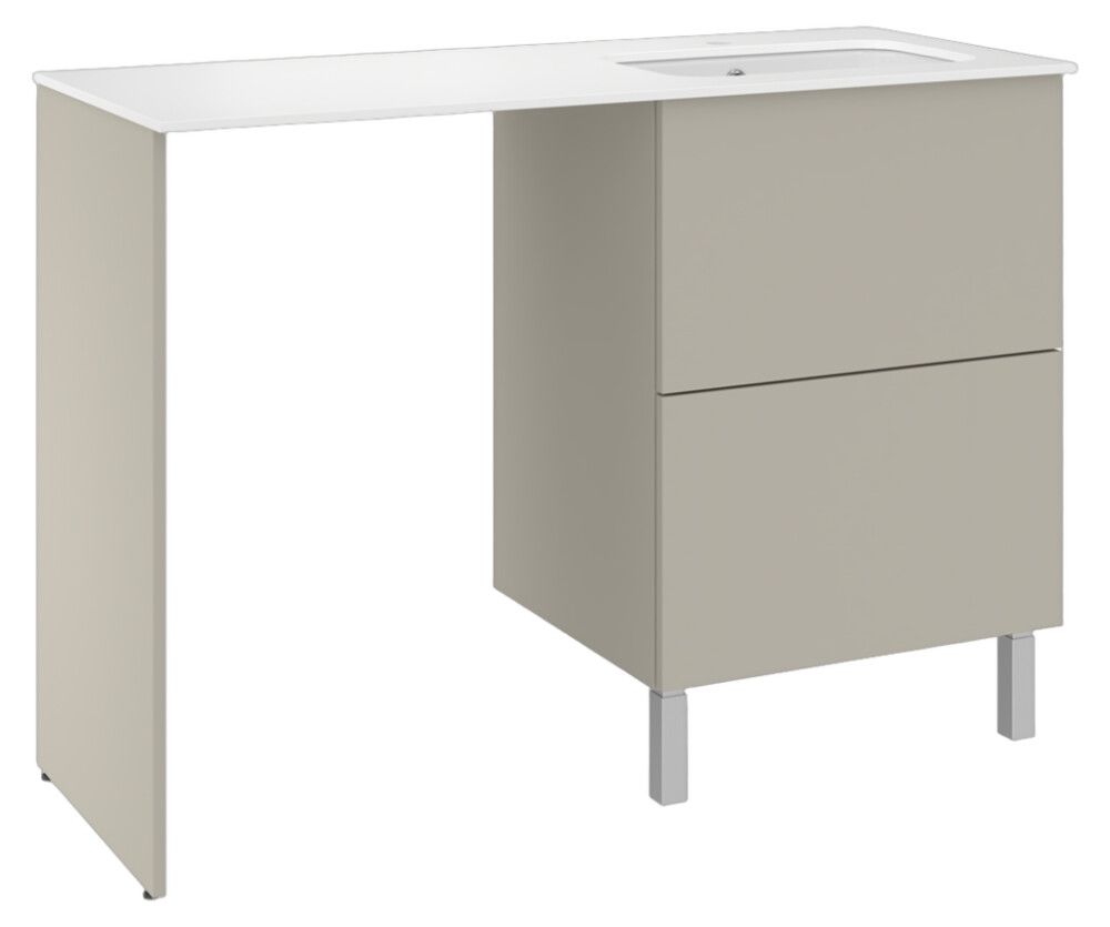 Pesukonetasokokonaisuus Temal Ilona 4 matta greige 125 x 50 x 90 cm, oikea