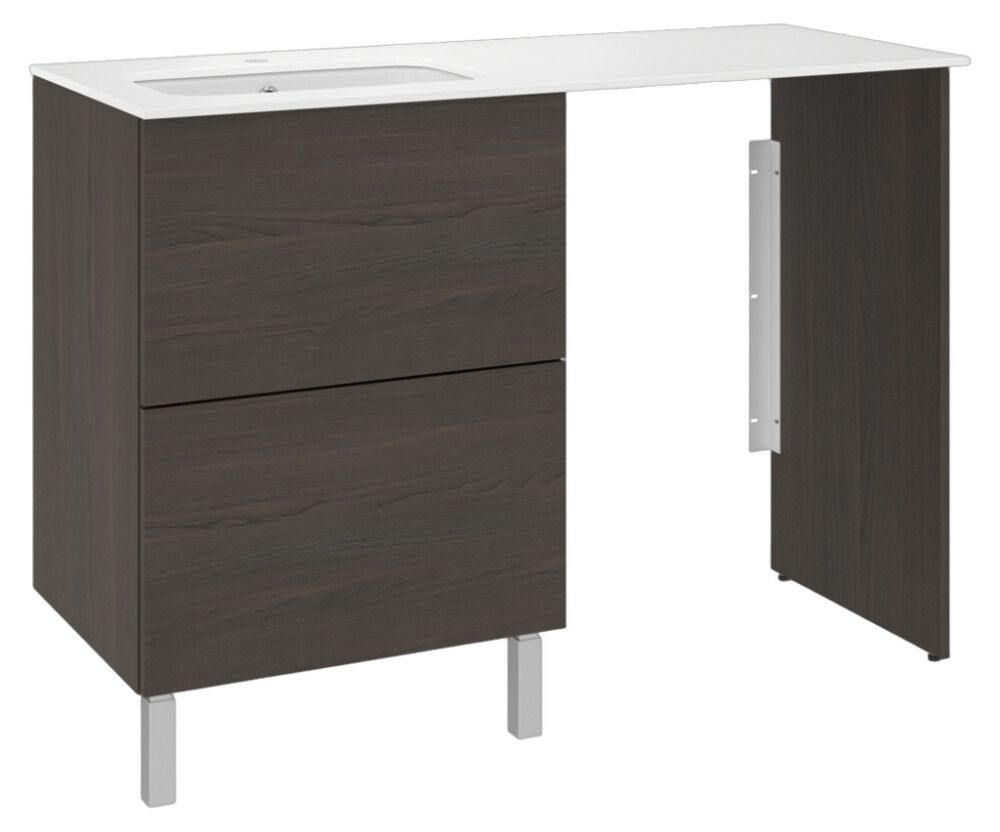 Pesukonetasokokonaisuus Temal Ilona 4 ruskea saarni 125 x 50 x 90 cm, vasen