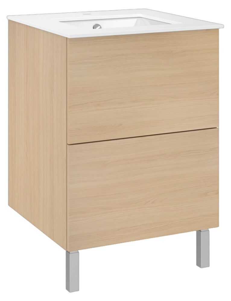 Allaskaappi Temal Ilona 5 vaalea tammi 61 x 60 x 90 cm