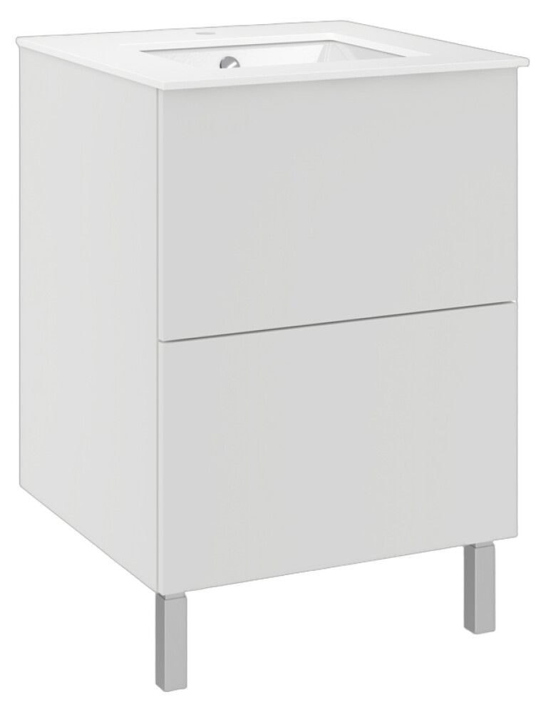 Allaskaappi Temal Ilona 5 mattavalkoinen 61 x 60 x 90 cm