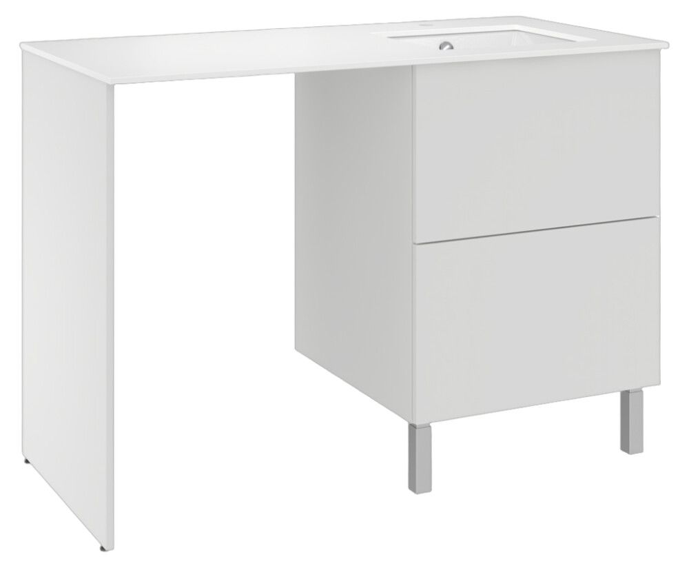 Pesukonetasokokonaisuus Temal Ilona 6 matta valkoinen 125 x 60 x 90 cm, oikea