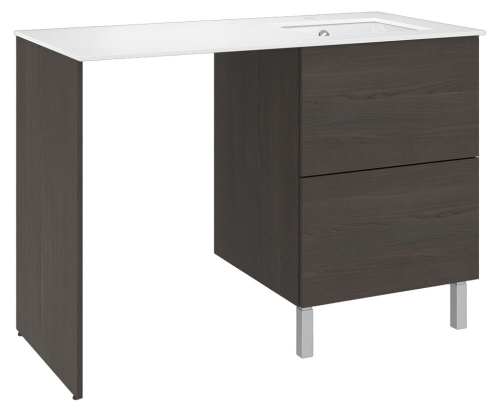 Pesukonetasokokonaisuus Temal Ilona 6 ruskea saarni 125 x 60 x 90 cm, oikea