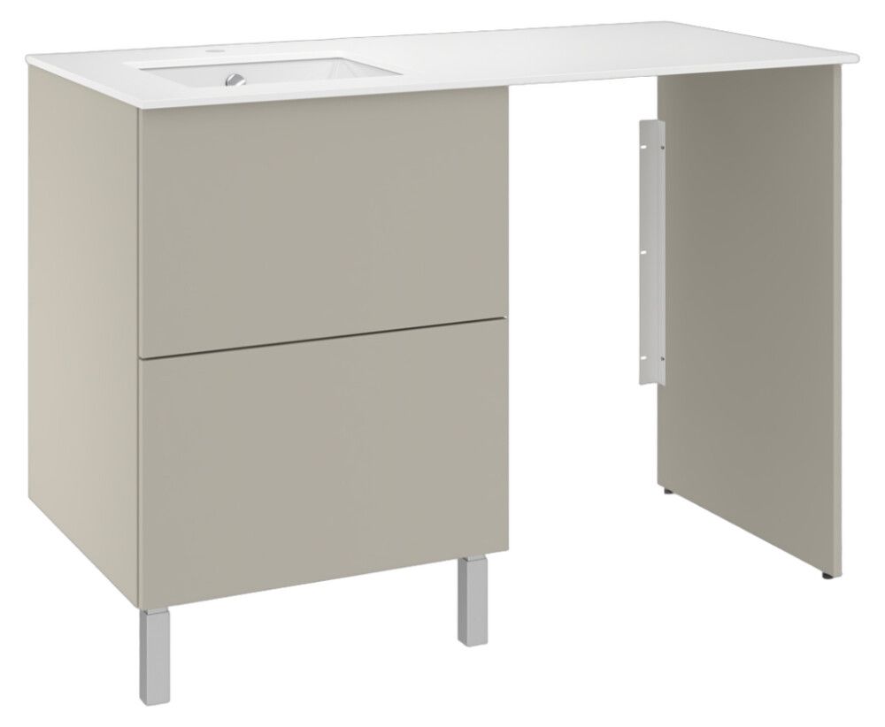 Pesukonetasokokonaisuus Temal Ilona 6 matta greige 125 x 60 x 90 cm, vasen