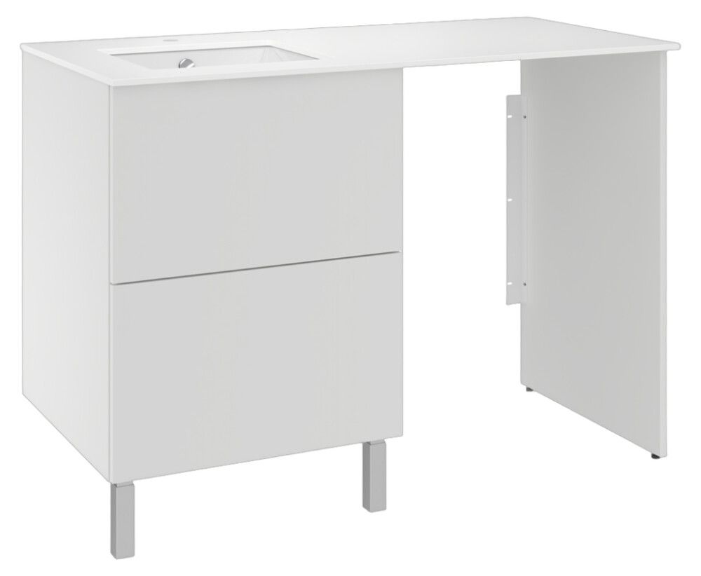 Pesukonetasokokonaisuus Temal Ilona 6 matta valkoinen 125 x 60 x 90 cm, vasen