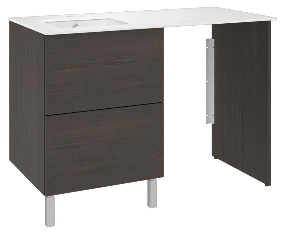 Pesukonetasokokonaisuus Temal Ilona 6 ruskea saarni 125 x 60 x 90 cm, vasen