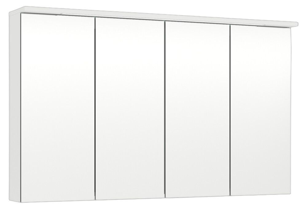 LED-peilikaappi Temal Unic mattavalkoinen 120 x 20 x 72,7 cm, 4 ovea
