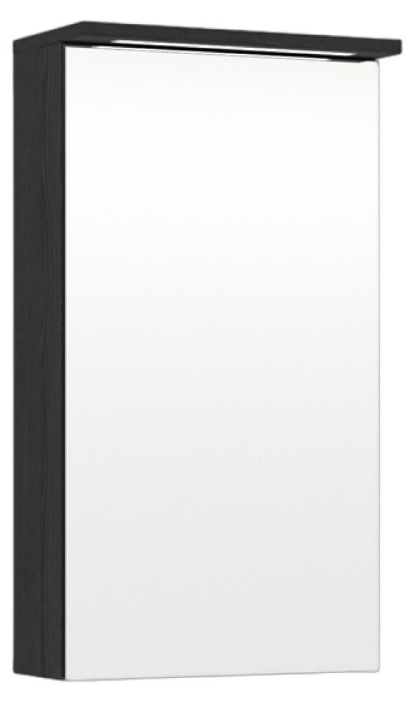 LED-peilikaappi Temal Unic musta puu 40 x 20 x 72,7 cm, 1 ovi