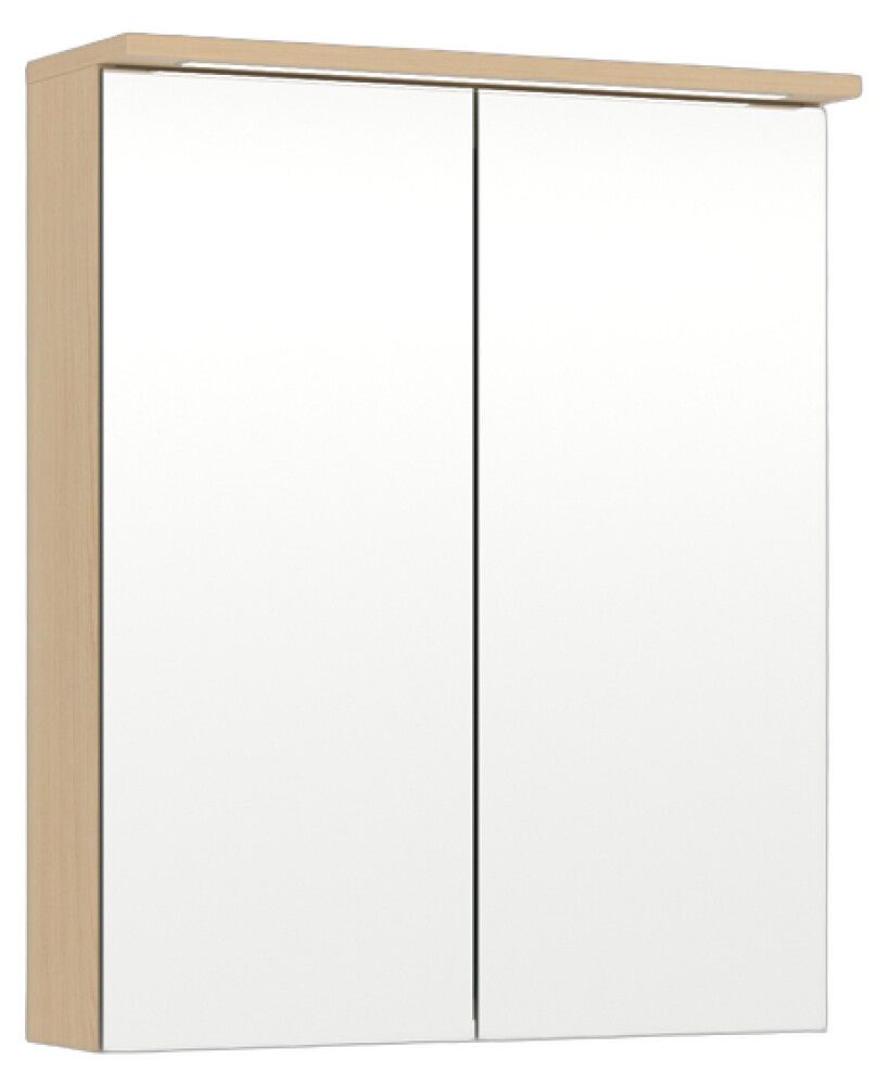 LED-peilikaappi Temal Unic vaalea tammi 55 x 20 x 72,7 cm, 2 ovea