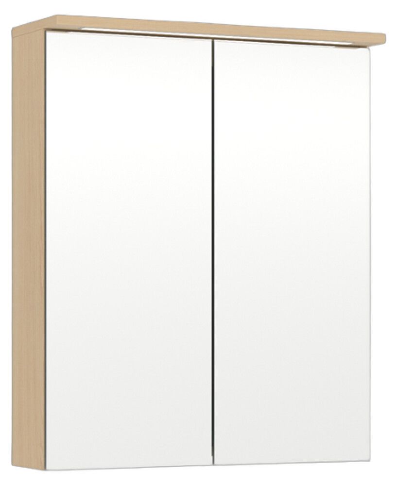 LED-peilikaappi Temal Unic vaalea tammi 60 x 20 x 72,7 cm, 2 ovea