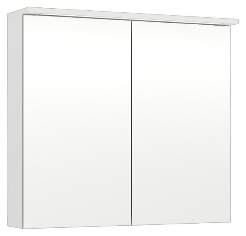 LED-peilikaappi Temal Unic mattavalkoinen 90 x 20 x 72,7 cm, 2 ovea