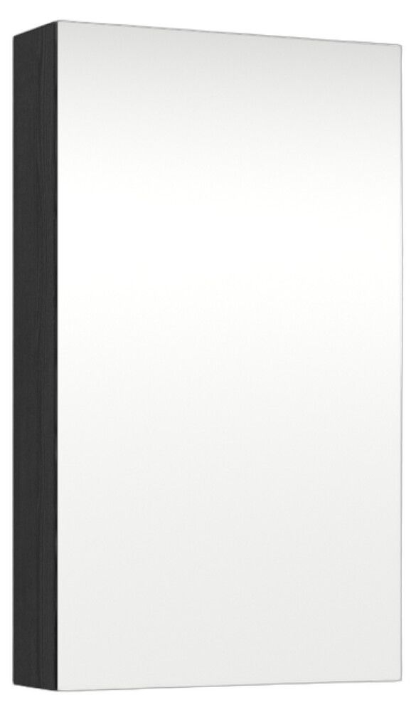 Peilikaappi Temal Emina musta puu 50 x 15 x 85 cm, 1 ovi