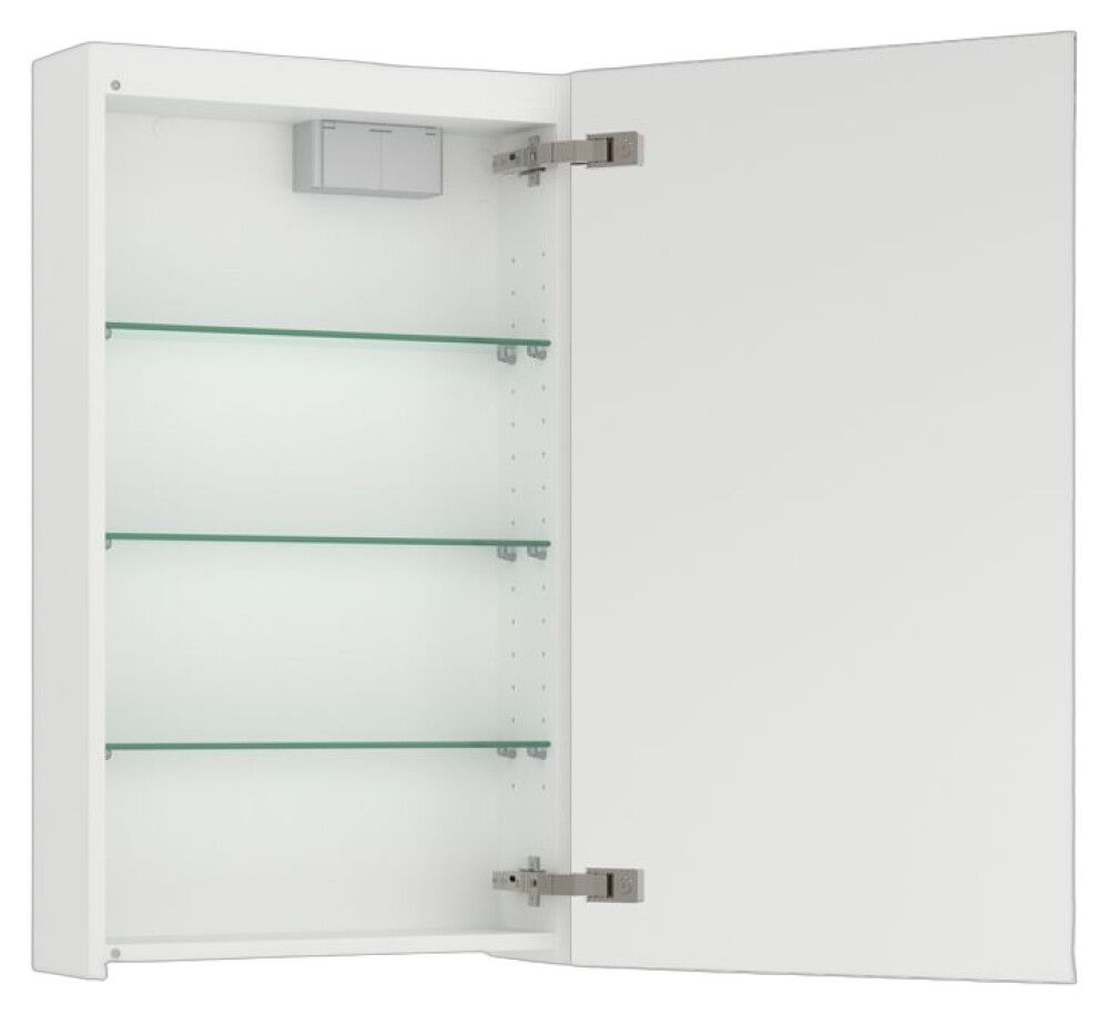 Peilikaappi Temal Emina mattavalkoinen 50 x 15 x 85 cm, 1 ovi