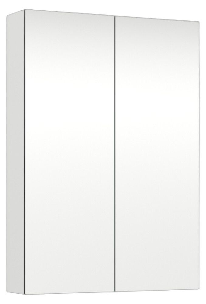 Peilikaappi Temal Emina mattavalkoinen 60 x 15 x 85 cm, 2 ovea