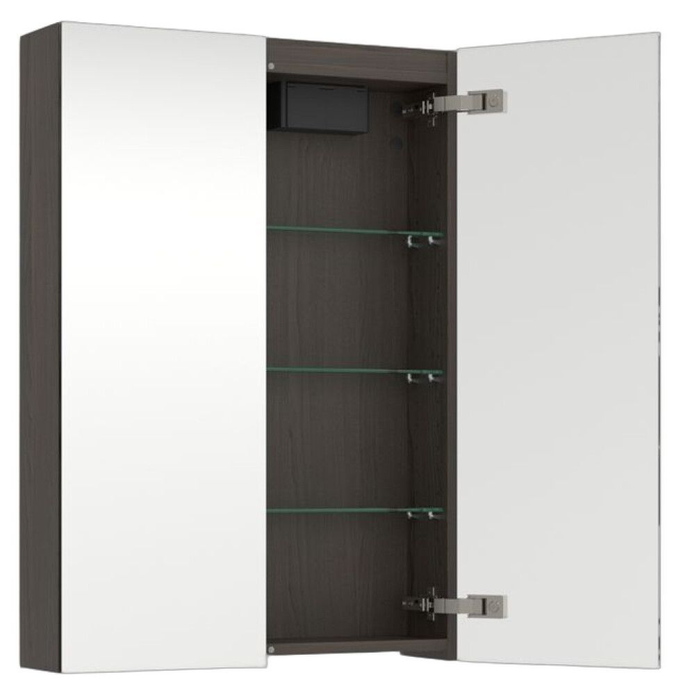 Peilikaappi Temal Emina ruskea saarni 60 x 15 x 85 cm, 2 ovea