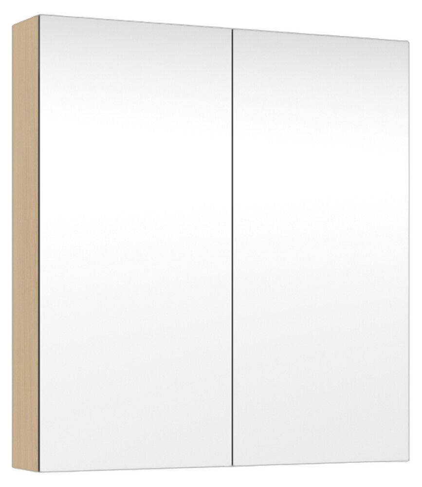 Peilikaappi Temal Emina vaalea tammi 80 x 15 x 85 cm, 2 ovea