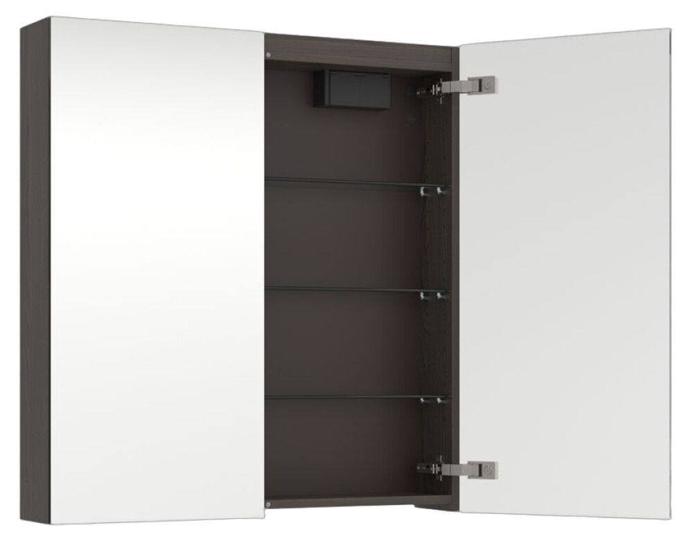 Peilikaappi Temal Emina ruskea saarni 80 x 15 x 85 cm, 2 ovea