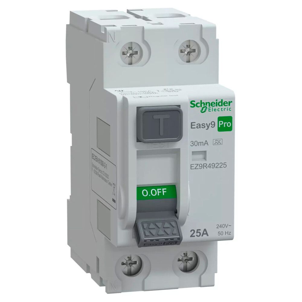 Vikavirtasuojakytkin Schneider Electric Easy9 Pro RCCB 2P 25A 30mA A