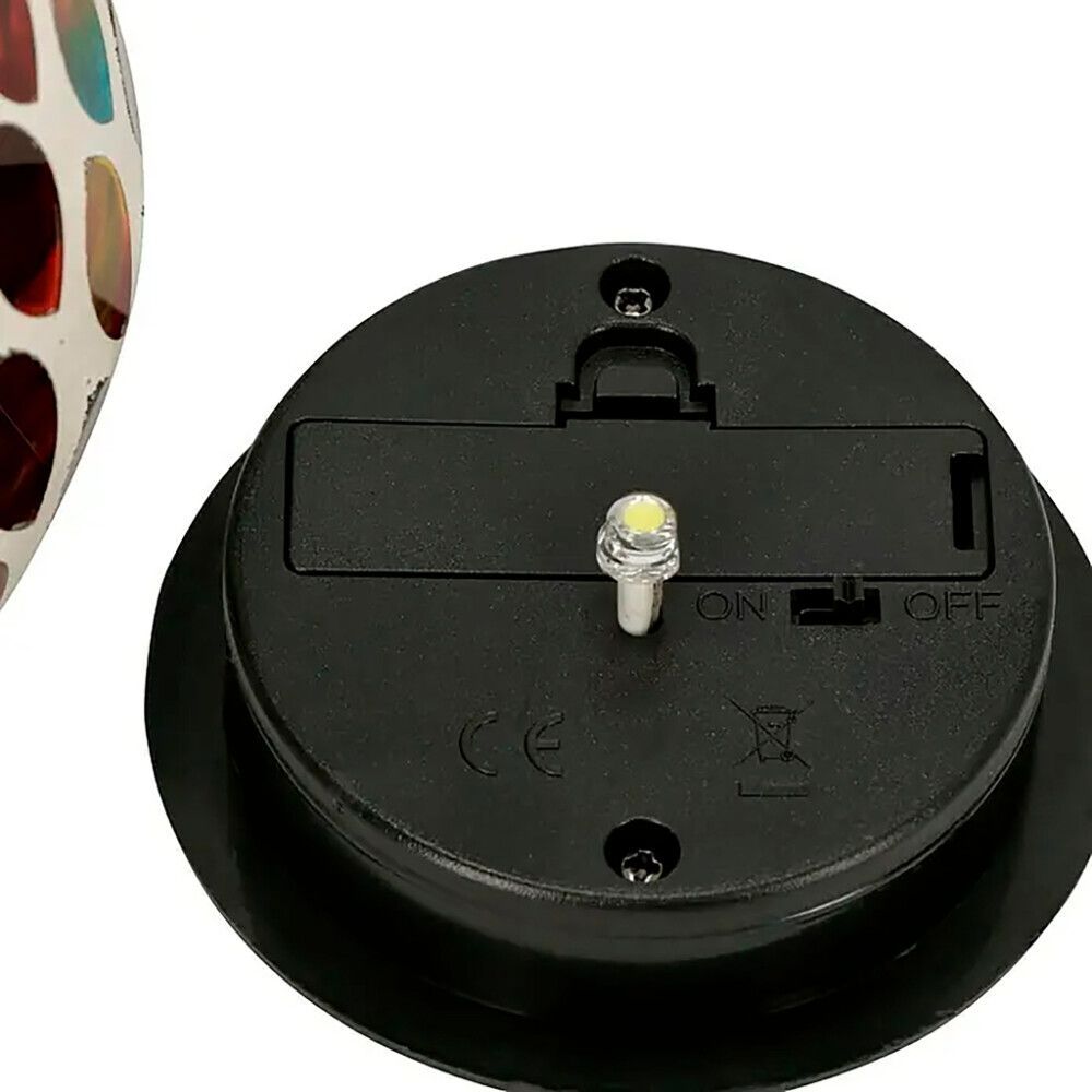 LED-solarlyhty BAUHAUS monivärinen Ø 10,5 x 14,5 cm IP44