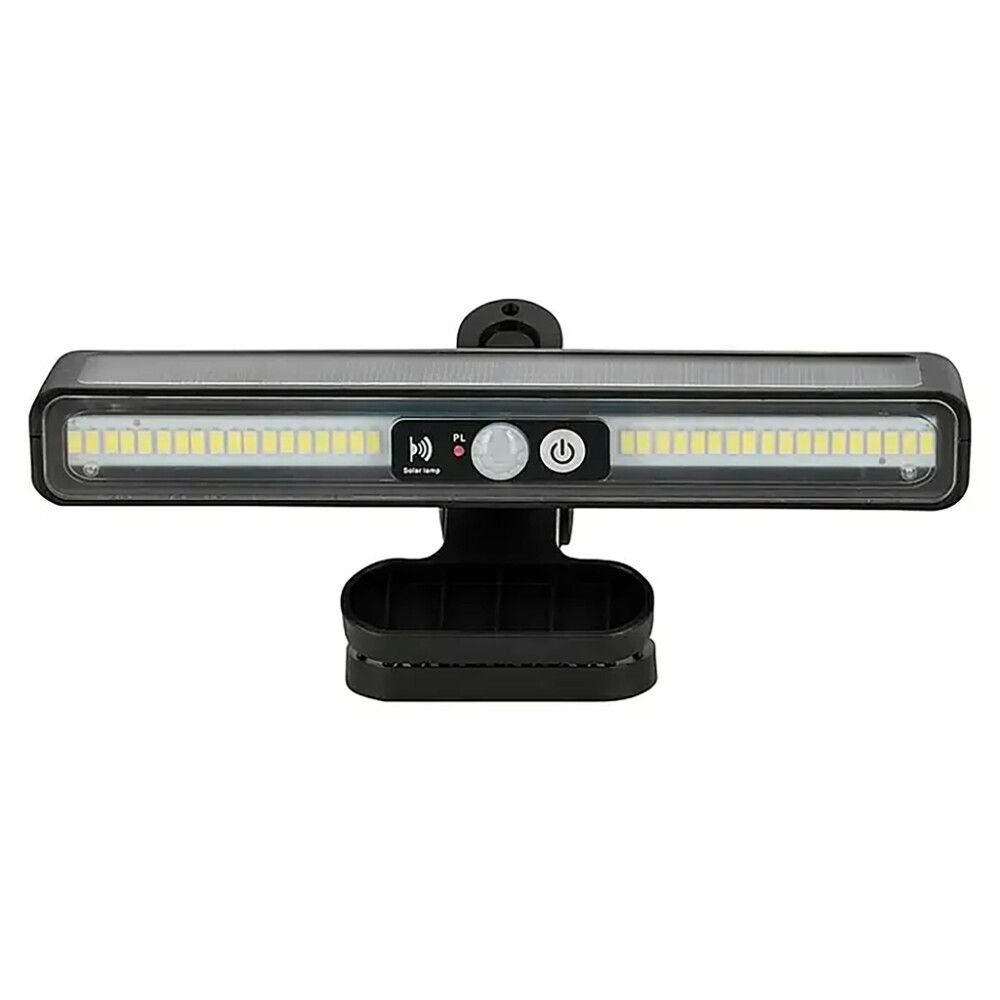 LED-solarvalaisin BAUHAUS nipistinkiinnityksellä musta 19,8 x 2,5 x 3,2 cm