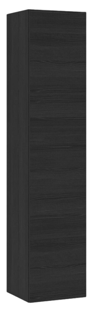 Korkea kaappi Temal musta puu 40 x 38 x 182 cm