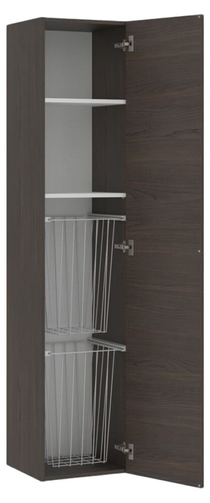 Korkea pyykkikaappi Temal ruskea saarni 40 x 38 x 182 cm