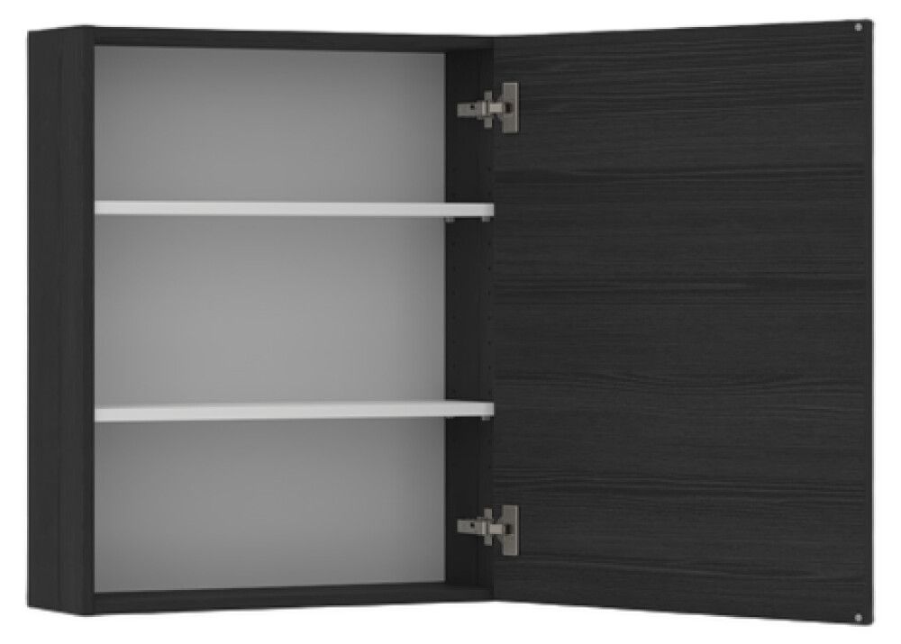 Seinäkaappi Temal musta puu 30 x 20 x 85 cm