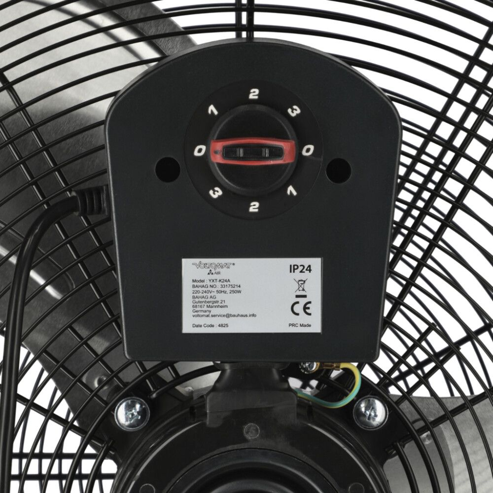 Lattiatuuletin Voltomat Air musta Ø 60 cm