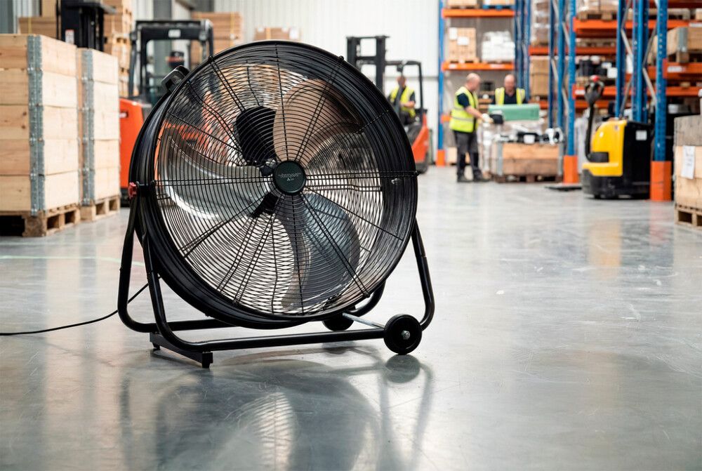 Lattiatuuletin Voltomat Air musta Ø 60 cm