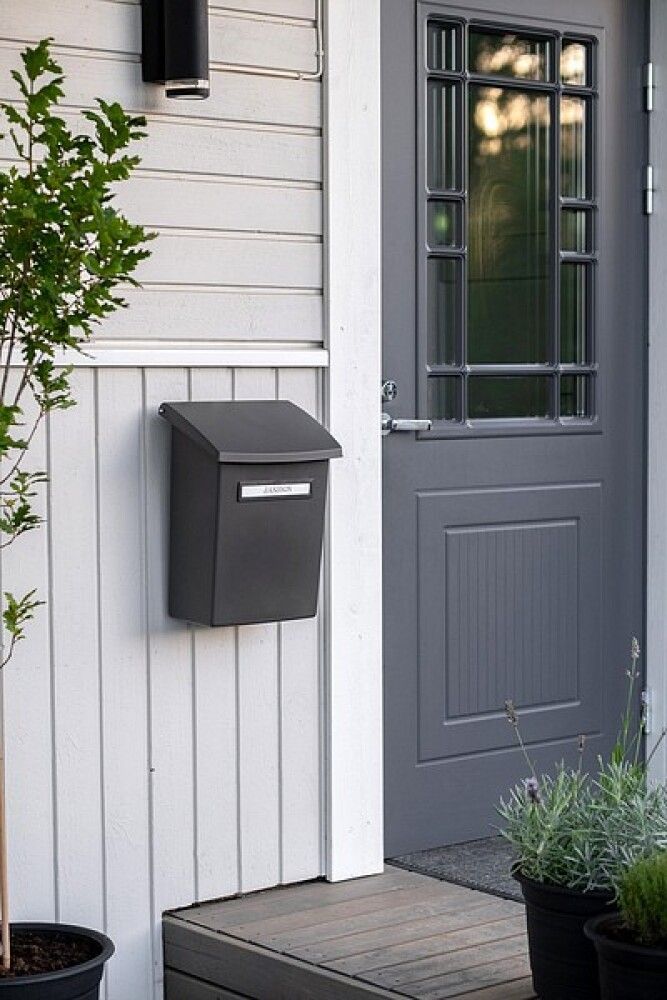 Postilaatikko Orthex hiilenmusta 34 x 21 x 43,5 cm