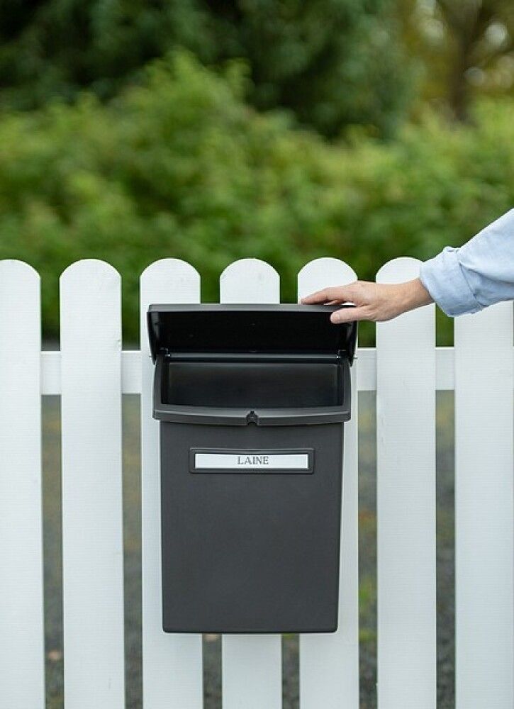 Postilaatikko Orthex hiilenmusta 34 x 21 x 43,5 cm