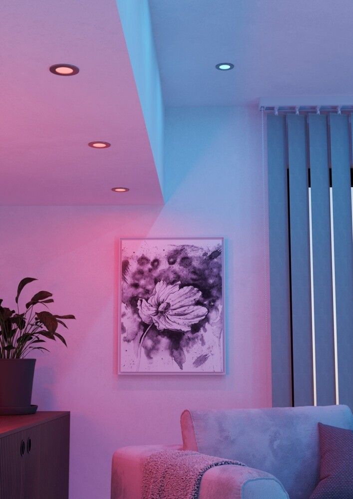 LED-uppospotti Eglo Fueva 6-Z 3-os harjattu nikkeli Ø 8,8 cm