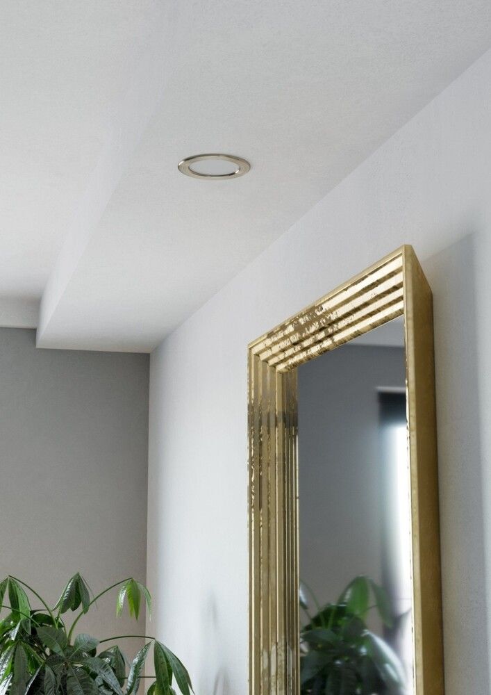 LED-uppospotti Eglo Fueva 6-Z harjattu nikkeli Ø 12 cm