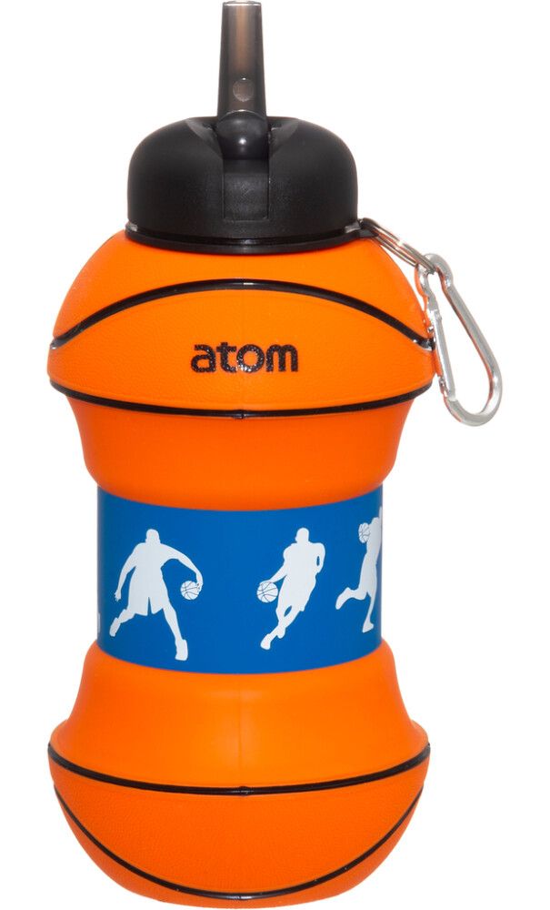 Juomapullo Atom 1000 ml mustaoranssi