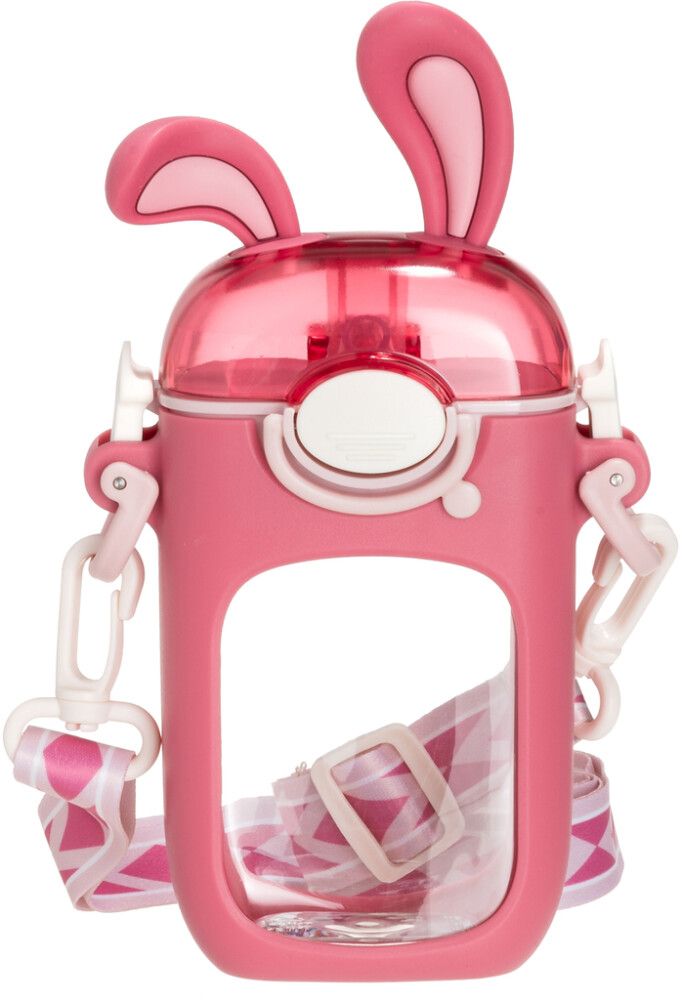 Juomapullo Atom Pupu 400 ml punavalkoinen