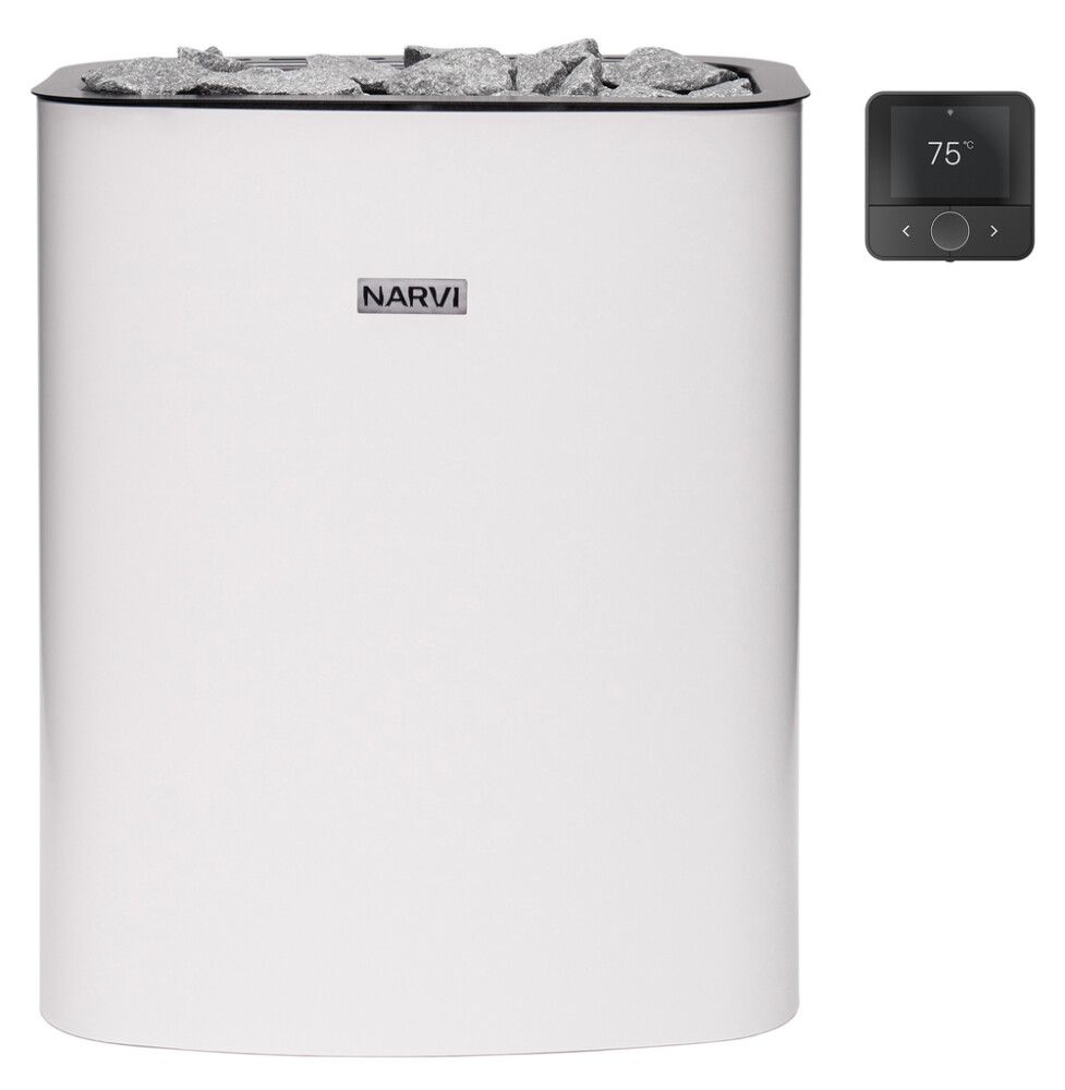 Sähkökiuas Narvi NC Electric valkoinen 6 kW