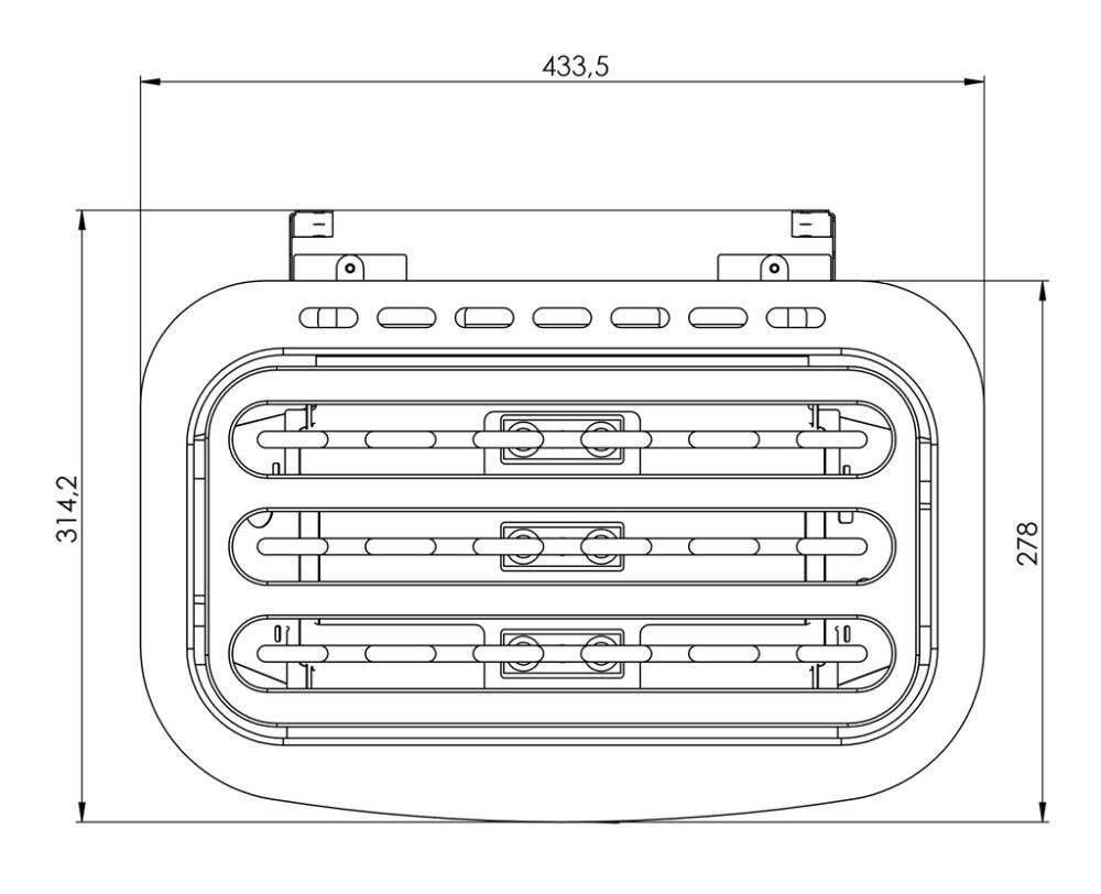 Sähkökiuas Narvi NC Electric valkoinen 6 kW