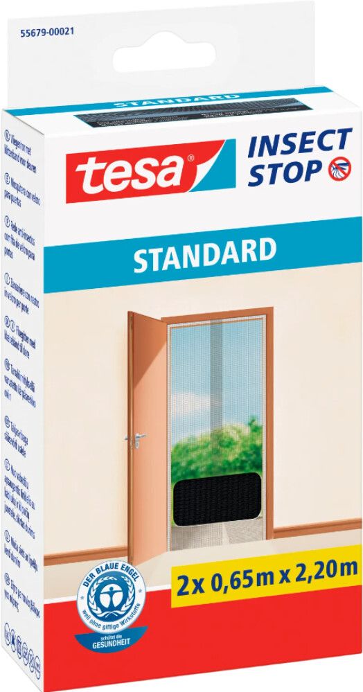 Hyönteisverkko Tesa standard oviin antrasiitti 2,2 x 1,2 m