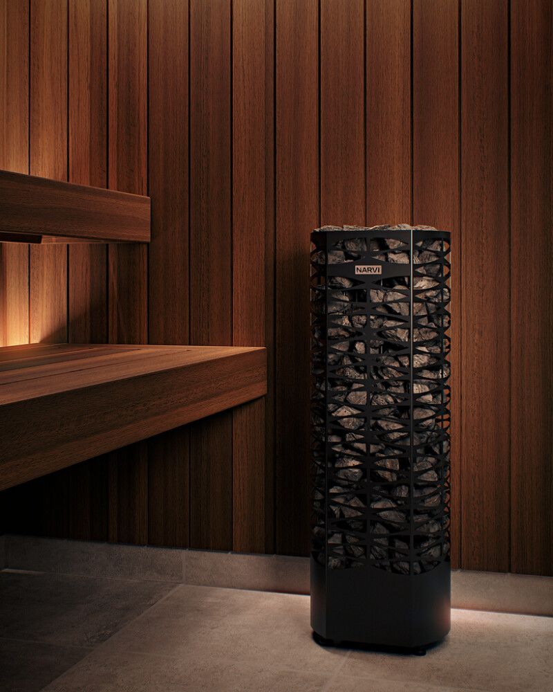 Sähkökiuas Narvi Saana WiFi musta 6,8 kW