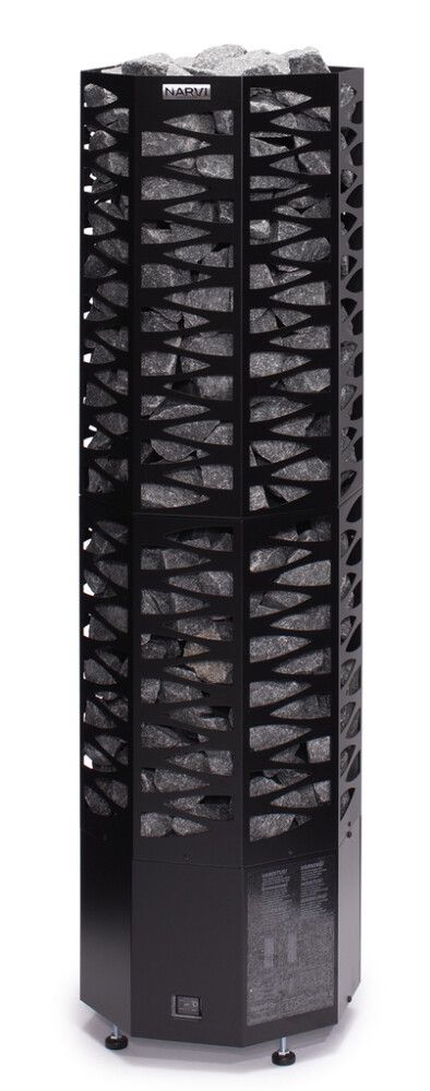 Sähkökiuas Narvi Smooth musta 6,8 kW