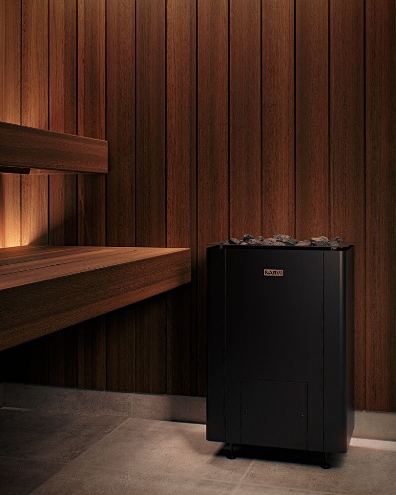 Sähkökiuas Narvi Ultra Small musta 9 kW